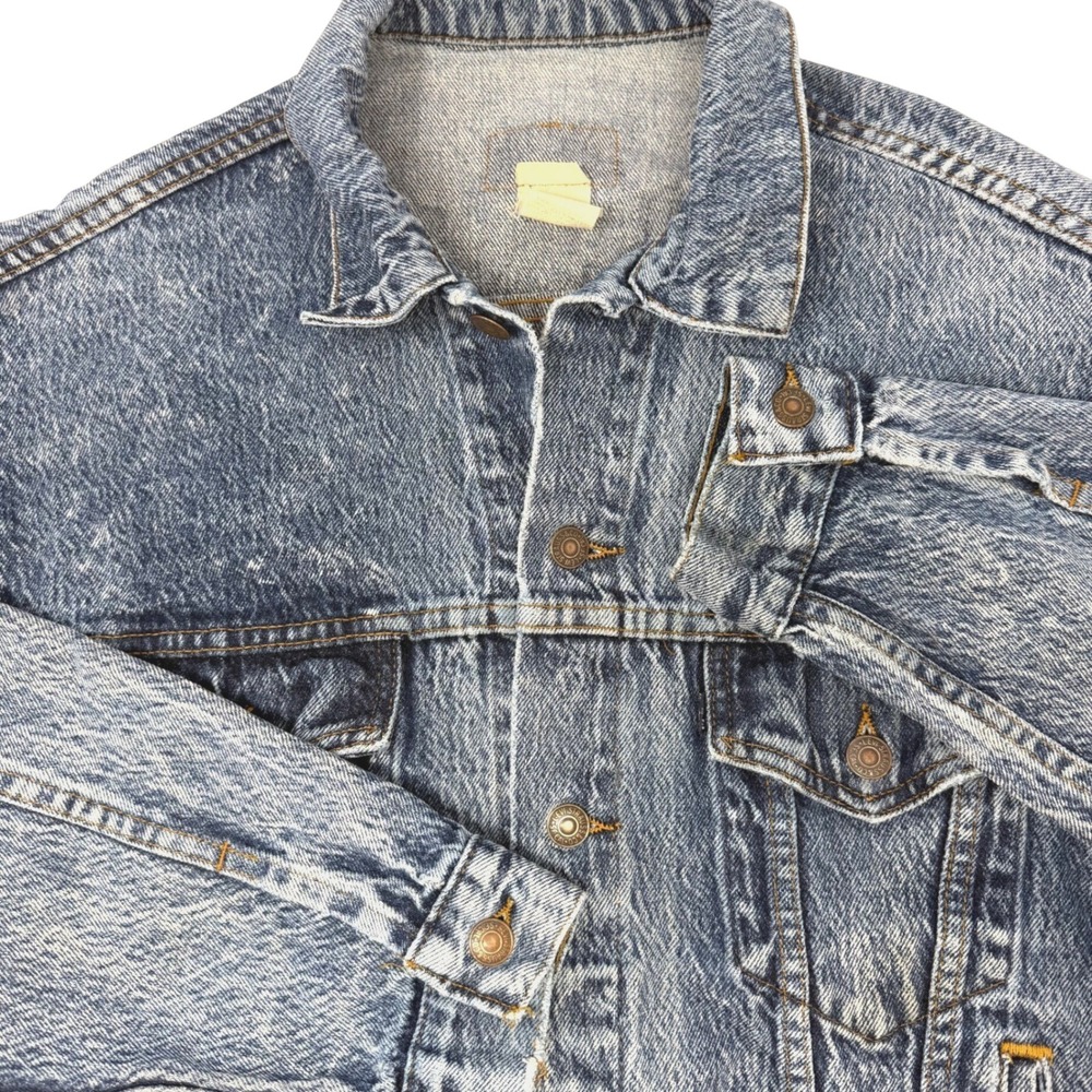 Vintage Levis Mens Medium Denim Trucker Jacket Blue 70507-0219 90s Blue Tab - Picture 1 of 8
